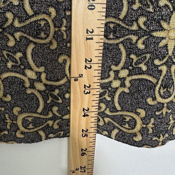 J McLaughlin Long Sleeve knit top Size M Metallic - Picture 6 of 9